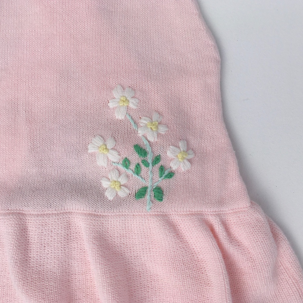 Angel Dear Pink Knit Skirted Romper 3-6M - Picture 2 of 6